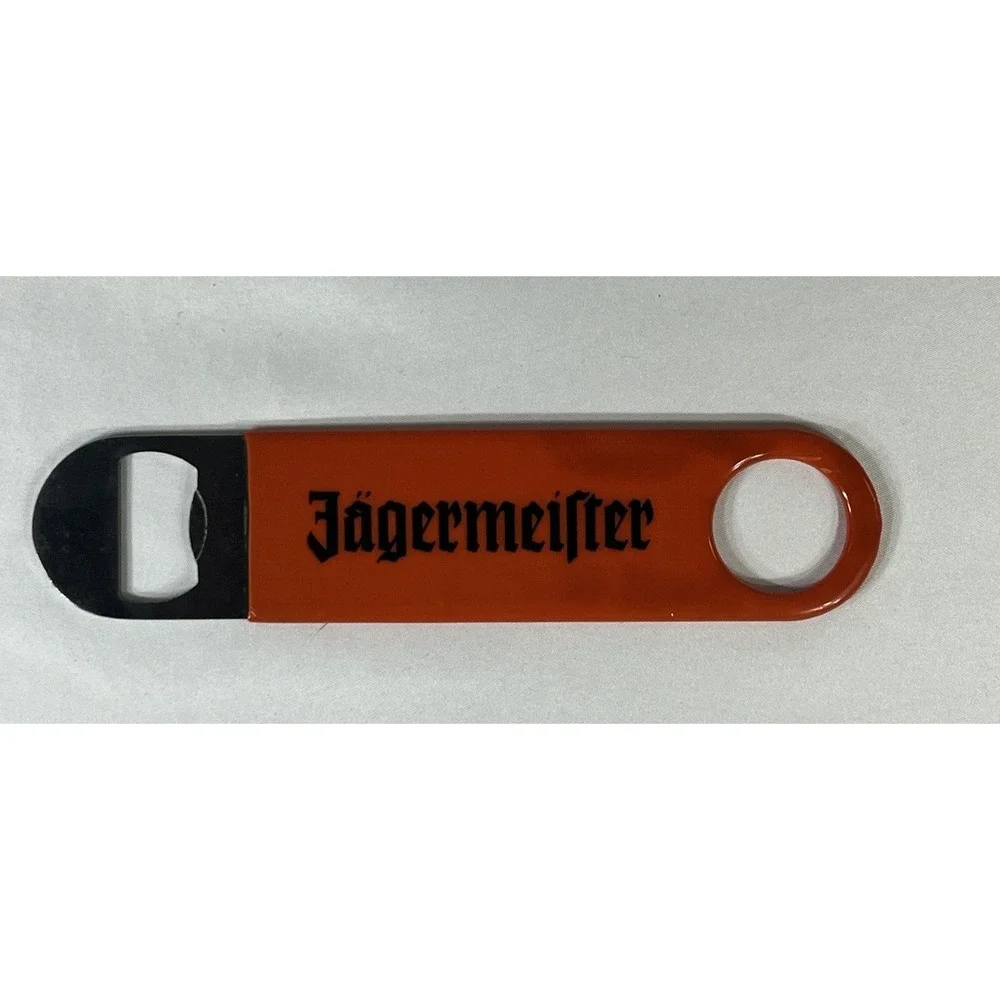 Jagermeister Orange Vinyl Coated Speed Bottle Opener Bar Blade 7 Inch Stainless